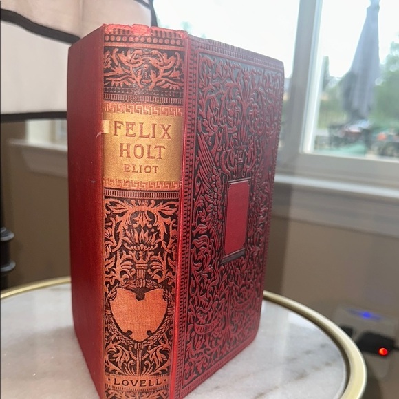 Antique Embossed Book “Felix Holt, the Radical” by George Eliot-Lovell Edition - Picture 2 of 13